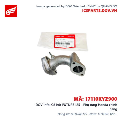 Cổ hút FUTURE 125 - Phụ tùng Honda chính hãng