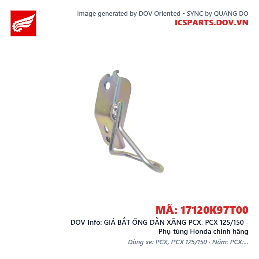 GIÁ BẮT ỐNG DẪN XĂNG PCX, PCX 125/150 - Phụ tùng Honda chính hãng