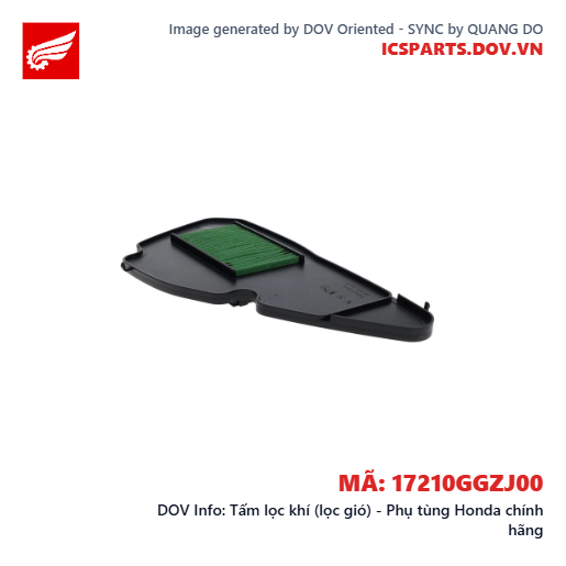 Tấm lọc khí (lọc gió) - Phụ tùng Honda chính hãng