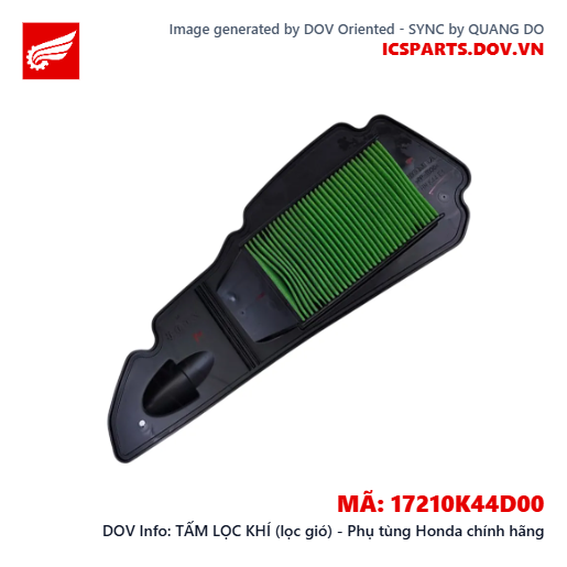 TẤM LỌC KHÍ (lọc gió) - Phụ tùng Honda chính hãng