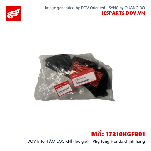 TẤM LỌC KHÍ (lọc gió) - Phụ tùng Honda chính hãng