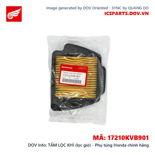 TẤM LỌC KHÍ (lọc gió) - Phụ tùng Honda chính hãng