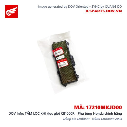 TẤM LỌC KHÍ (lọc gió) CB1000R - Phụ tùng Honda chính hãng