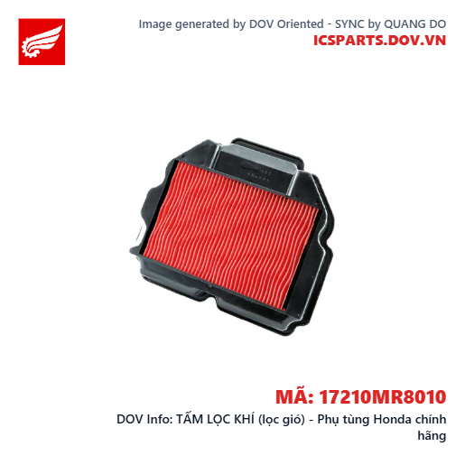 TẤM LỌC KHÍ (lọc gió) - Phụ tùng Honda chính hãng