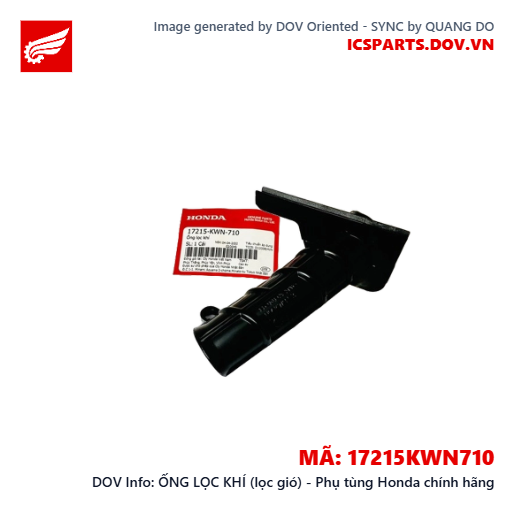 ỐNG LỌC KHÍ (lọc gió) - Phụ tùng Honda chính hãng