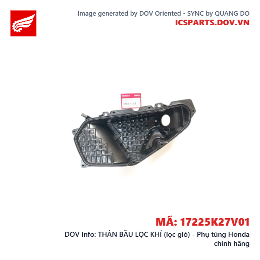 THÂN BẦU LỌC KHÍ (lọc gió) - Phụ tùng Honda chính hãng