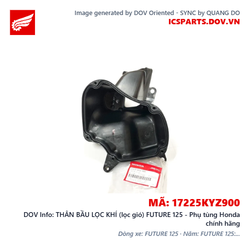 THÂN BẦU LỌC KHÍ (lọc gió) FUTURE 125 - Phụ tùng Honda chính hãng
