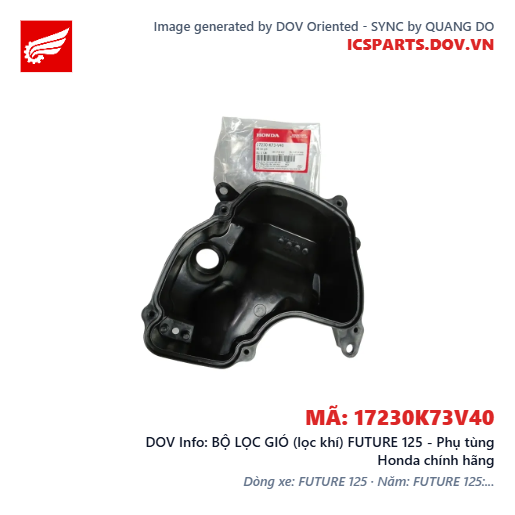 BỘ LỌC GIÓ (lọc khí) FUTURE 125 - Phụ tùng Honda chính hãng