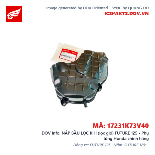 NẮP BẦU LỌC KHÍ (lọc gió) FUTURE 125 - Phụ tùng Honda chính hãng