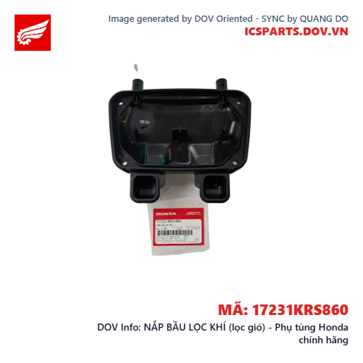 NẮP BẦU LỌC KHÍ (lọc gió) - Phụ tùng Honda chính hãng