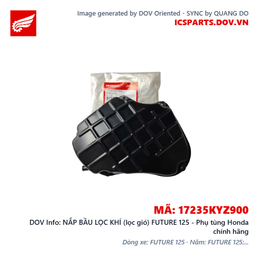 NẮP BẦU LỌC KHÍ (lọc gió) FUTURE 125 - Phụ tùng Honda chính hãng