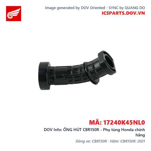 ỐNG HÚT CBR150R - Phụ tùng Honda chính hãng