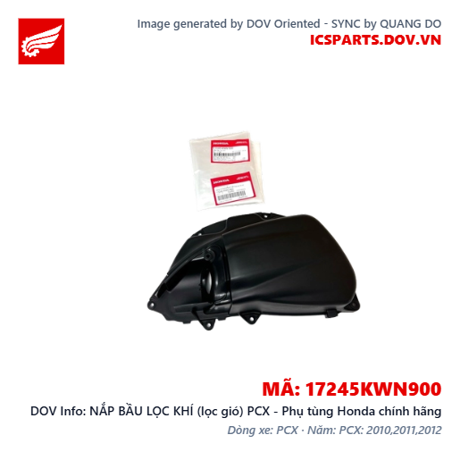 NẮP BẦU LỌC KHÍ (lọc gió) PCX - Phụ tùng Honda chính hãng