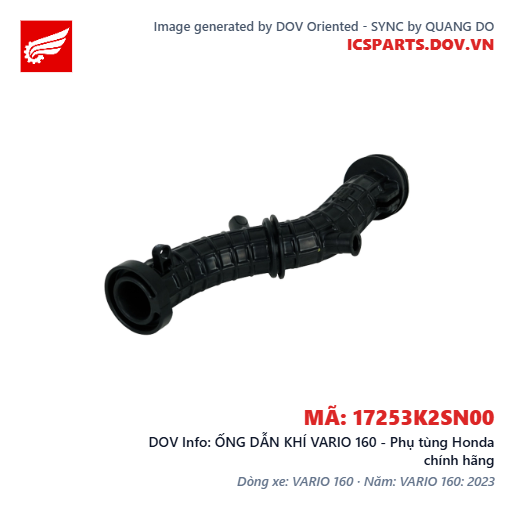 ỐNG DẪN KHÍ VARIO 160 - Phụ tùng Honda chính hãng