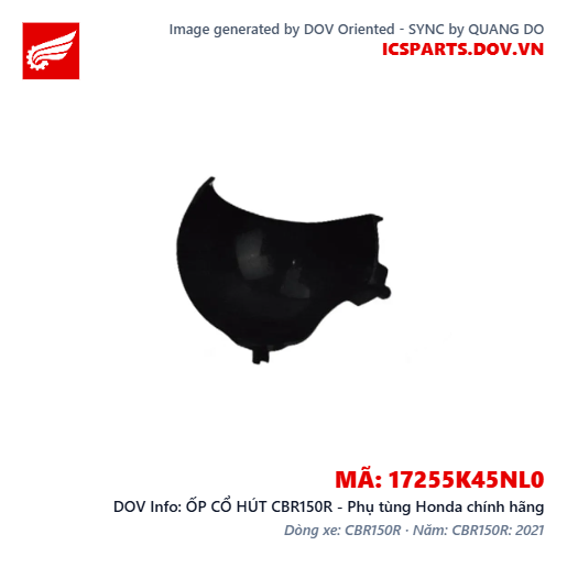 ỐP CỔ HÚT CBR150R - Phụ tùng Honda chính hãng