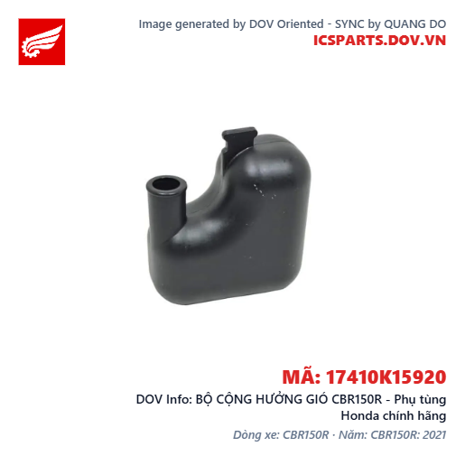 BỘ CỘNG HƯỞNG GIÓ CBR150R - Phụ tùng Honda chính hãng