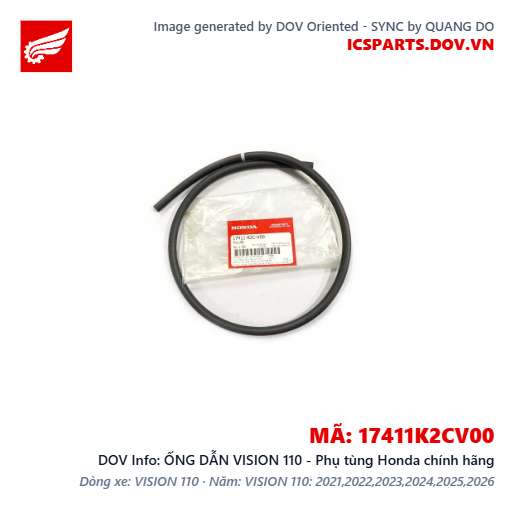 ỐNG DẪN VISION 110 - Phụ tùng Honda chính hãng