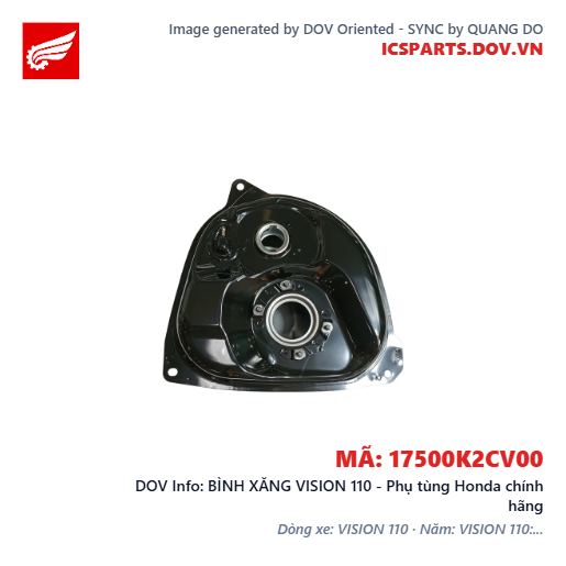 BÌNH XĂNG VISION 110 - Phụ tùng Honda chính hãng