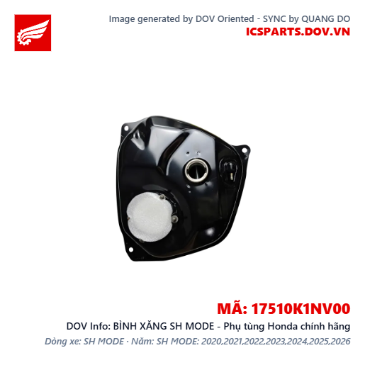 BÌNH XĂNG SH MODE - Phụ tùng Honda chính hãng
