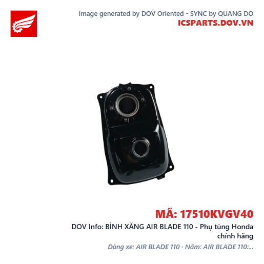 BÌNH XĂNG AIR BLADE 110 - Phụ tùng Honda chính hãng