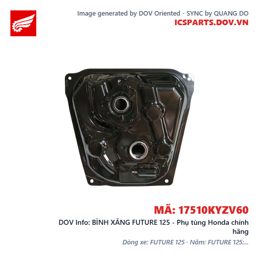 BÌNH XĂNG FUTURE 125 - Phụ tùng Honda chính hãng