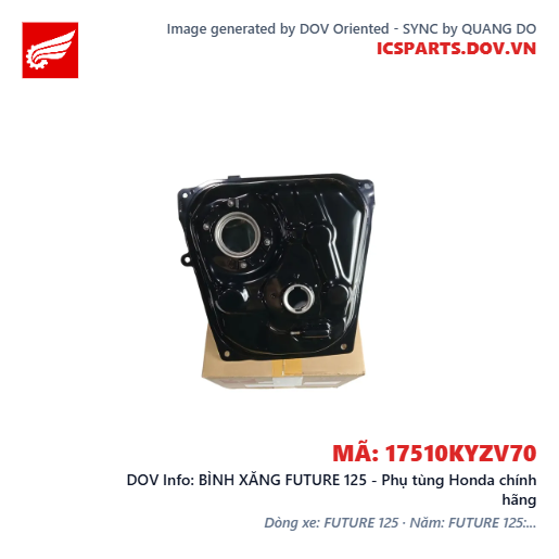 BÌNH XĂNG FUTURE 125 - Phụ tùng Honda chính hãng