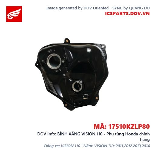 BÌNH XĂNG VISION 110 - Phụ tùng Honda chính hãng
