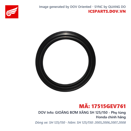 GIOĂNG BƠM XĂNG SH 125/150 - Phụ tùng Honda chính hãng