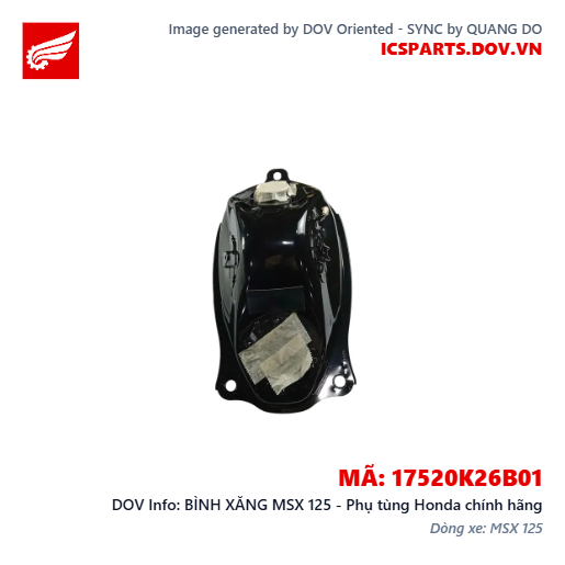 BÌNH XĂNG MSX 125 - Phụ tùng Honda chính hãng