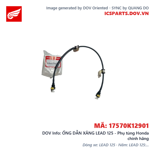 ỐNG DẪN XĂNG LEAD 125 - Phụ tùng Honda chính hãng