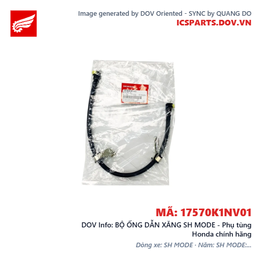 BỘ ỐNG DẪN XĂNG SH MODE - Phụ tùng Honda chính hãng