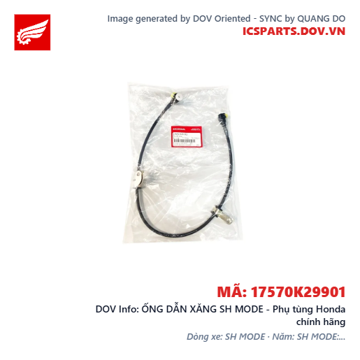 ỐNG DẪN XĂNG SH MODE - Phụ tùng Honda chính hãng