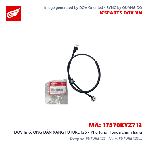 ỐNG DẪN XĂNG FUTURE 125 - Phụ tùng Honda chính hãng