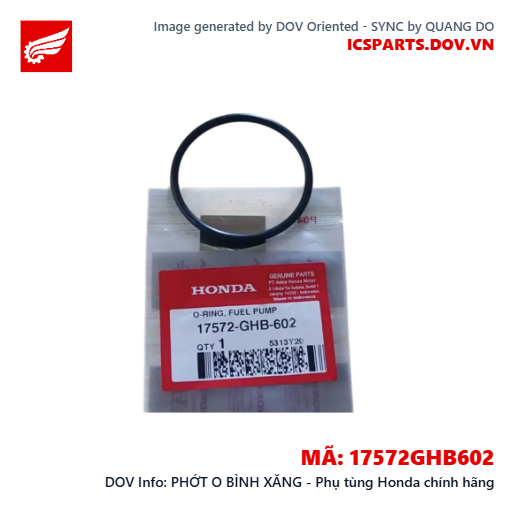 PHỚT O BÌNH XĂNG - Phụ tùng Honda chính hãng