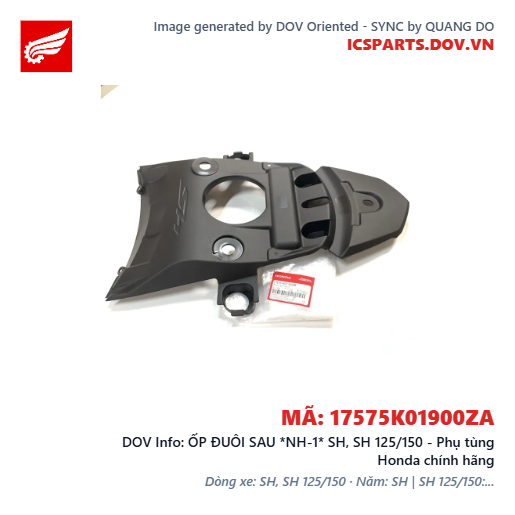 ỐP ĐUÔI SAU *NH-1* SH, SH 125/150 - Phụ tùng Honda chính hãng