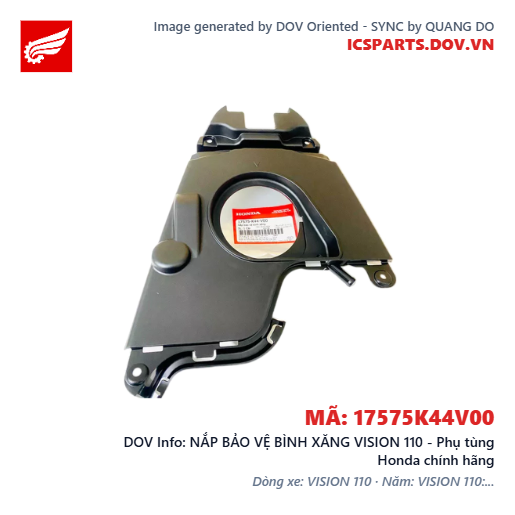 NẮP BẢO VỆ BÌNH XĂNG VISION 110 - Phụ tùng Honda chính hãng