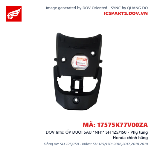 ỐP ĐUÔI SAU *NH1* SH 125/150 - Phụ tùng Honda chính hãng
