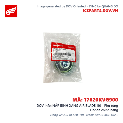 NẮP BÌNH XĂNG AIR BLADE 110 - Phụ tùng Honda chính hãng