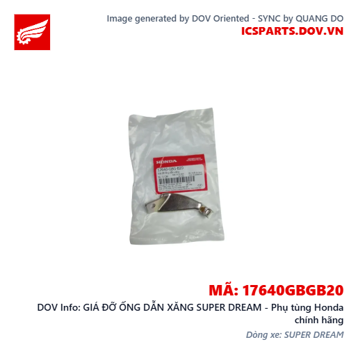 GIÁ ĐỠ ỐNG DẪN XĂNG SUPER DREAM - Phụ tùng Honda chính hãng