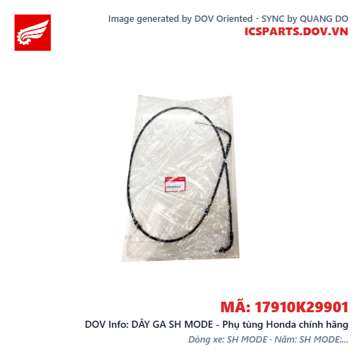DÂY GA SH MODE - Phụ tùng Honda chính hãng