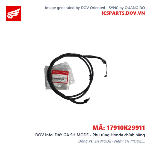 DÂY GA SH MODE - Phụ tùng Honda chính hãng