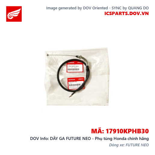 DÂY GA FUTURE NEO - Phụ tùng Honda chính hãng