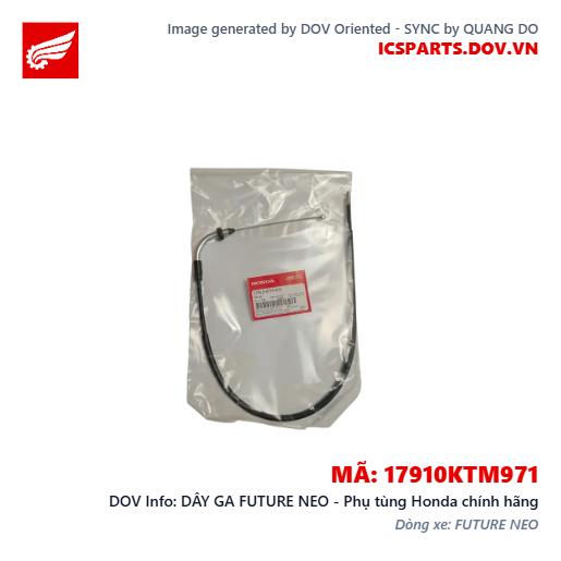 DÂY GA FUTURE NEO - Phụ tùng Honda chính hãng