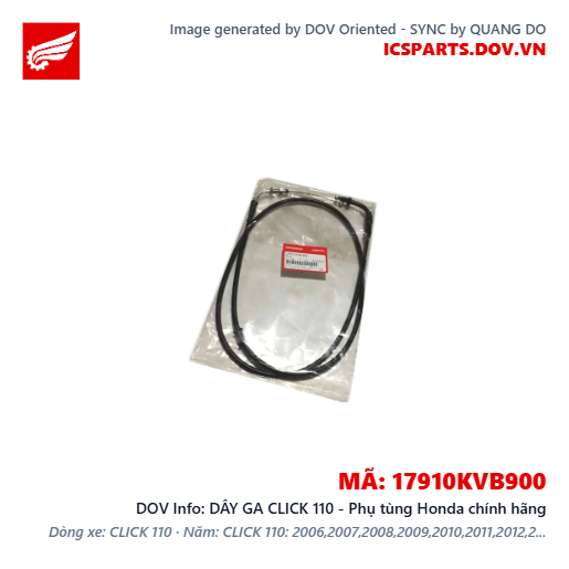 DÂY GA CLICK 110 - Phụ tùng Honda chính hãng