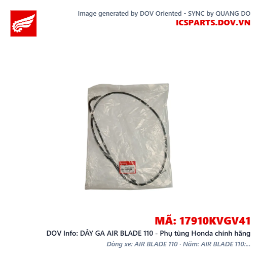 DÂY GA AIR BLADE 110 - Phụ tùng Honda chính hãng