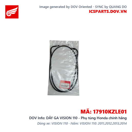 DÂY GA VISION 110 - Phụ tùng Honda chính hãng
