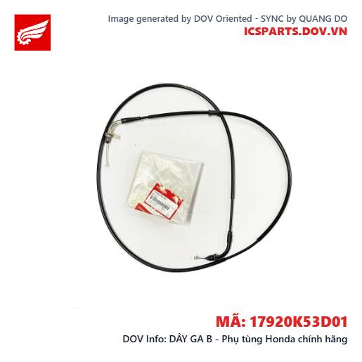 DÂY GA B - Phụ tùng Honda chính hãng