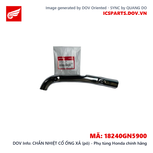 CHẮN NHIỆT CỔ ỐNG XẢ (pô) - Phụ tùng Honda chính hãng