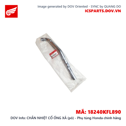 CHẮN NHIỆT CỔ ỐNG XẢ (pô) - Phụ tùng Honda chính hãng