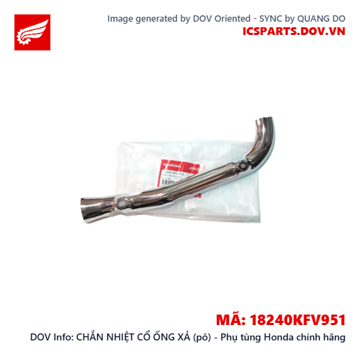 CHẮN NHIỆT CỔ ỐNG XẢ (pô) - Phụ tùng Honda chính hãng